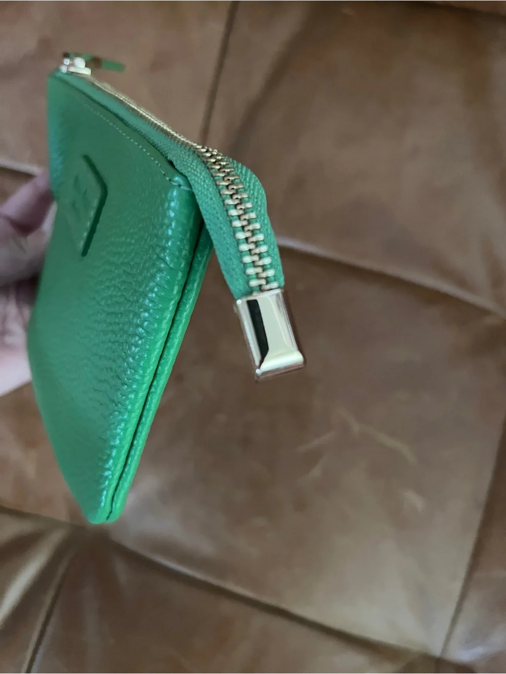 Pom Pom London Chelsea Coin Purse Frog Green